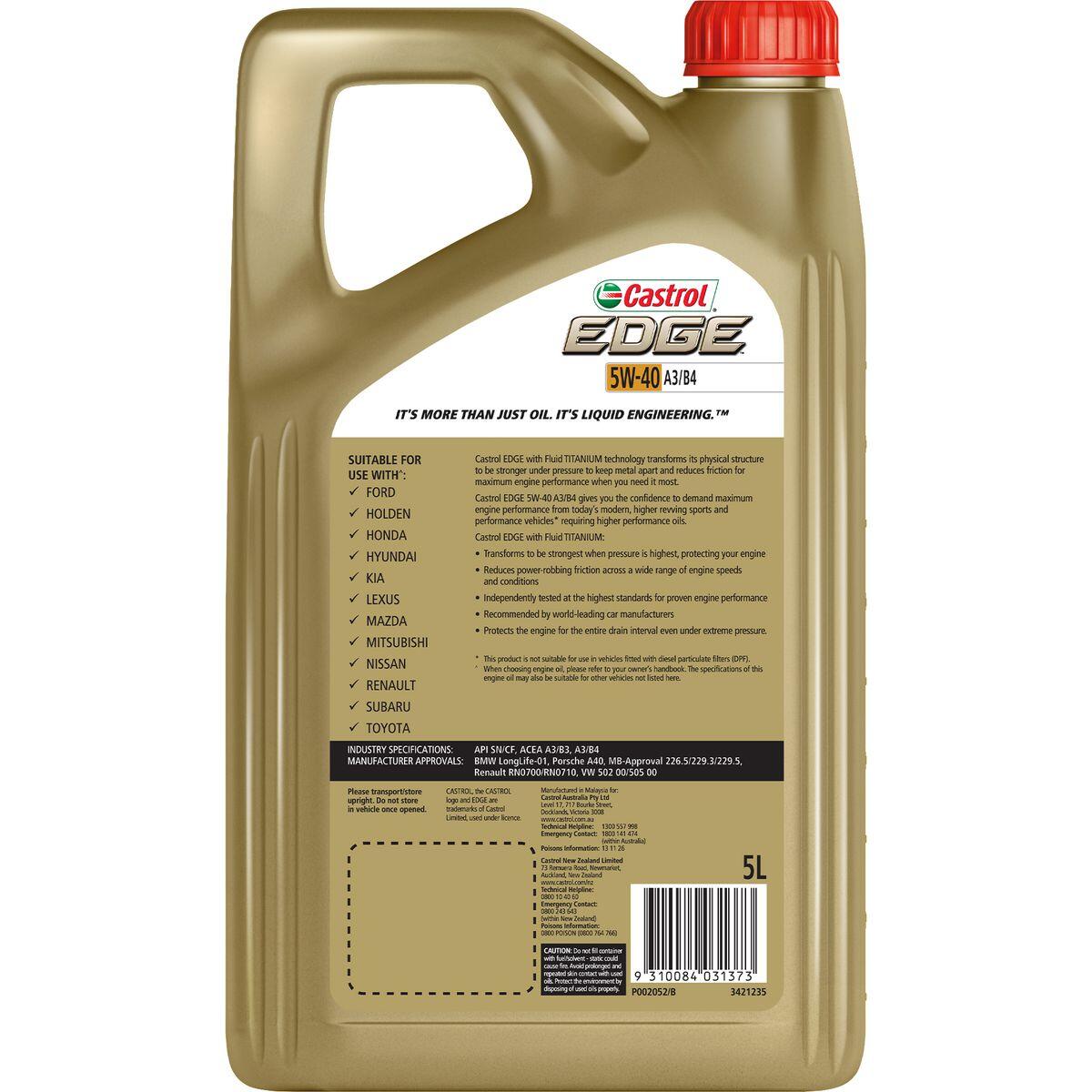 5W40 - Edge A3/B4 - 5L - Oil & Fluids | Hyper Drive